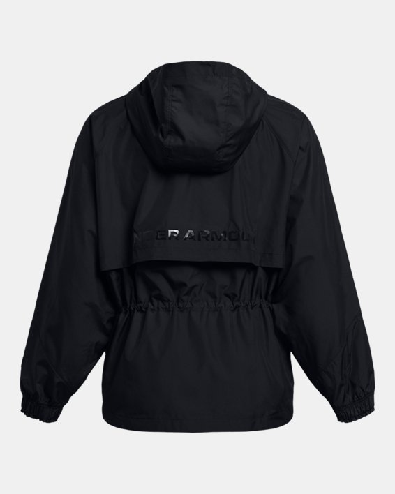 Veste oversize entièrement zippée UA Vanish Elite Woven pour femme, Black, pdpMainDesktop image number 5